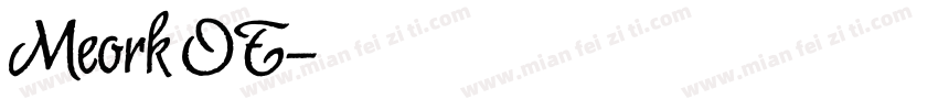 Meork OT字体转换